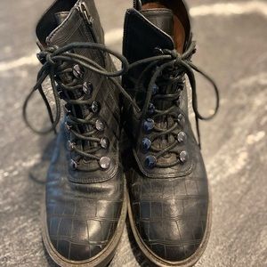 Paolo Combat Boots - Marte Black size 5